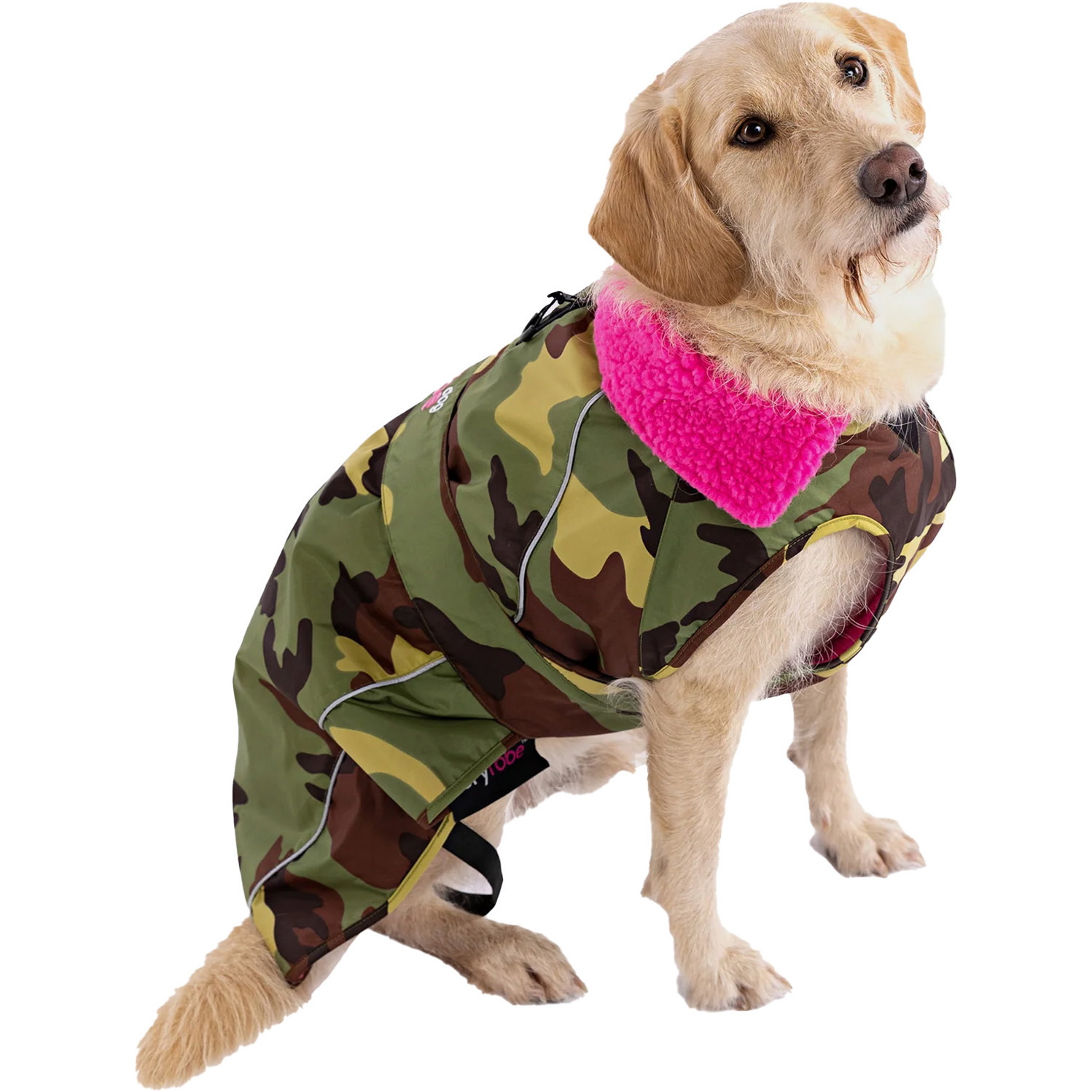 2026 Dryrobe Hundejakke V3DRDC - Pink / Camo